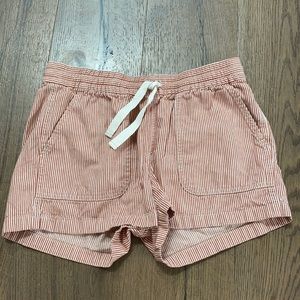 J. Crew red striped shorts